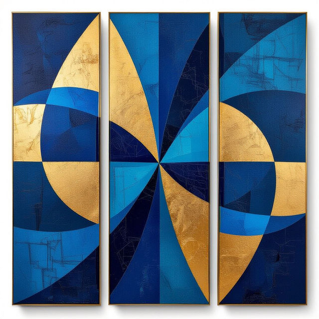 Set Of Three Wall Art - AI Generated gallery