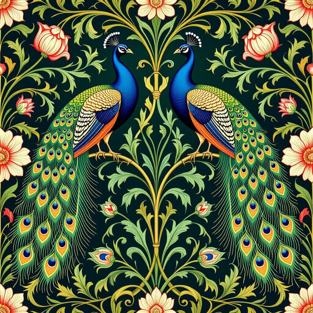 William Morris Wallpaper - AI Generated gallery