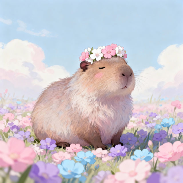 Kawaii Capybara Drawings gallery