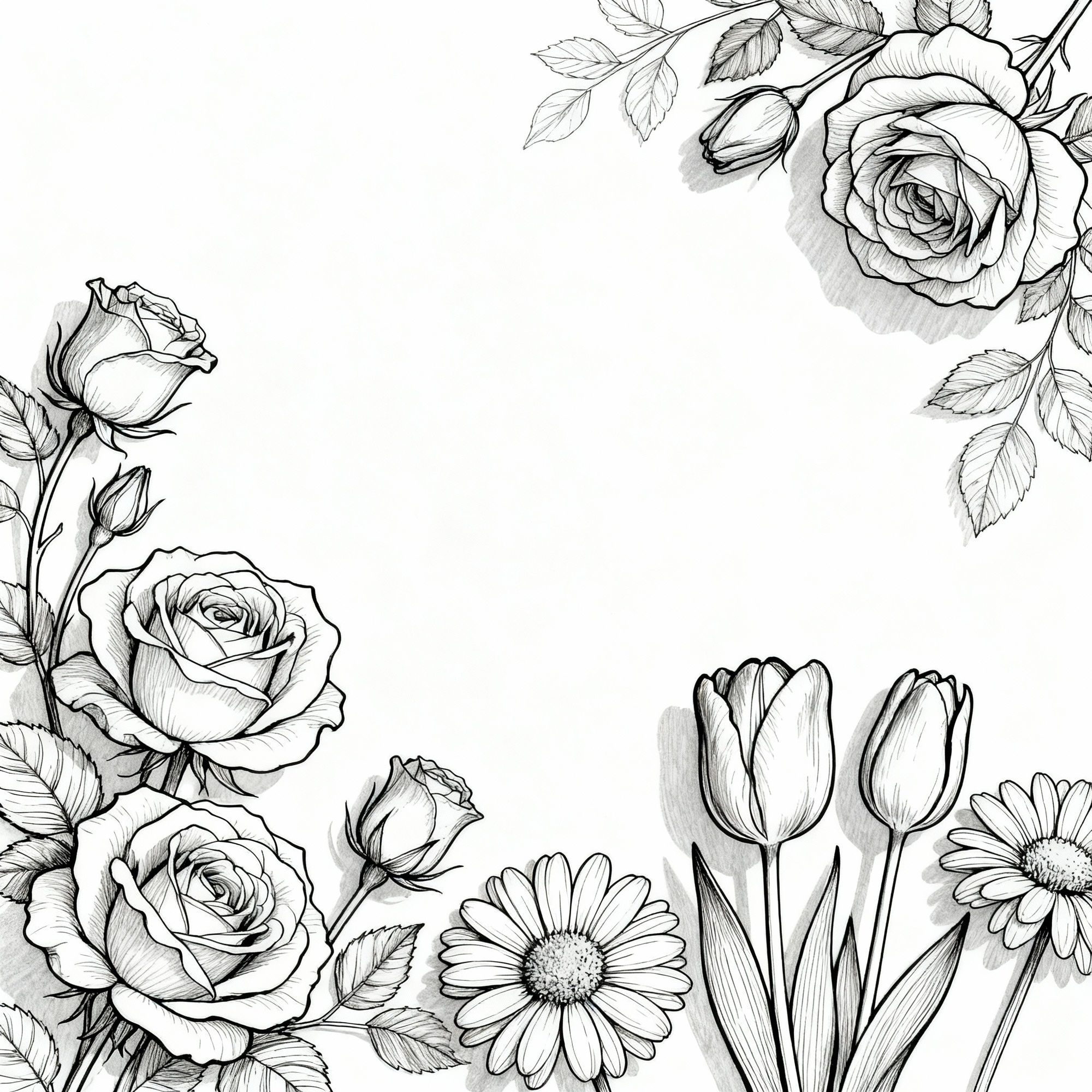 Easy Flower Drawings - Create Beautiful Floral Art