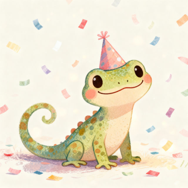 Cute Lizard Drawings - Made With AI gallery