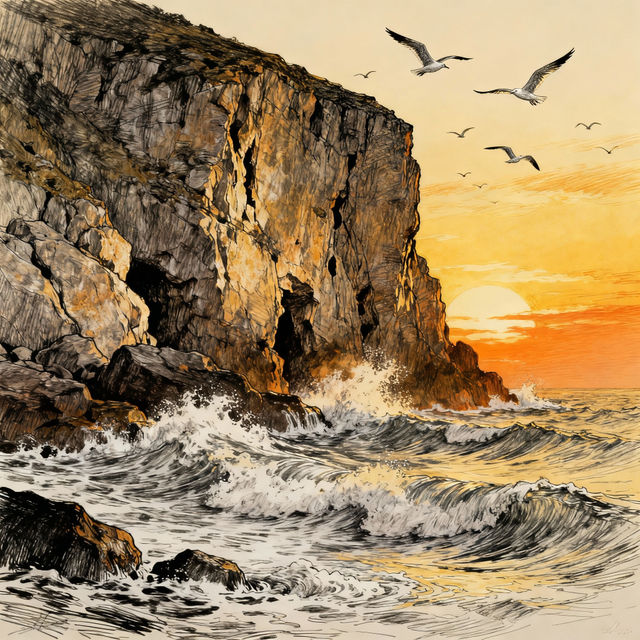 Cliff Drawings - AI Art gallery