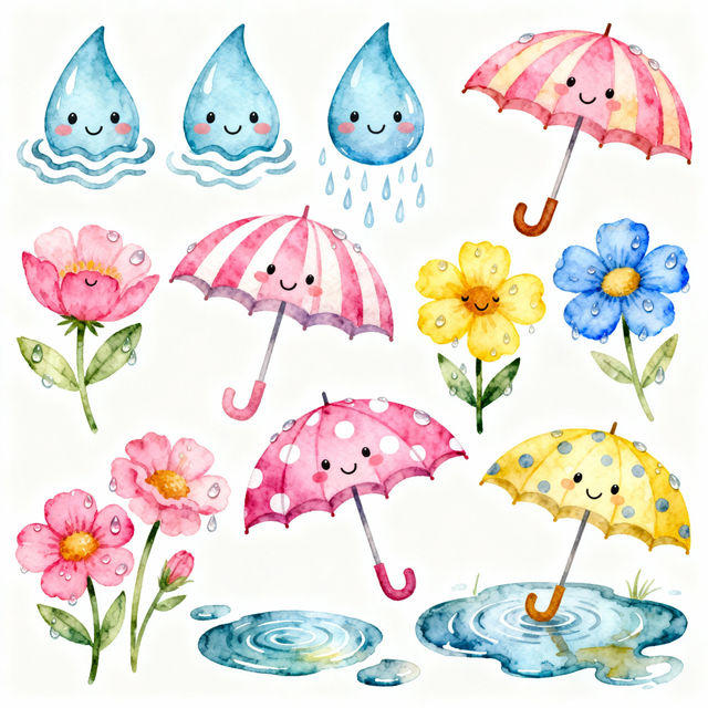 April Showers Clip Art gallery