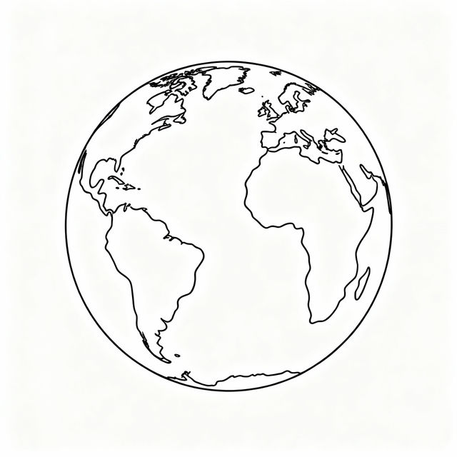 Earth Simple Drawing gallery