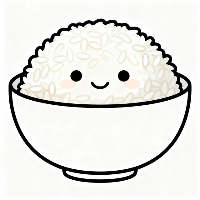 Rice Drawing Easy gallery