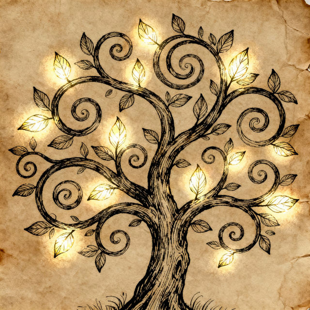 AI Drawing Tree Art gallery