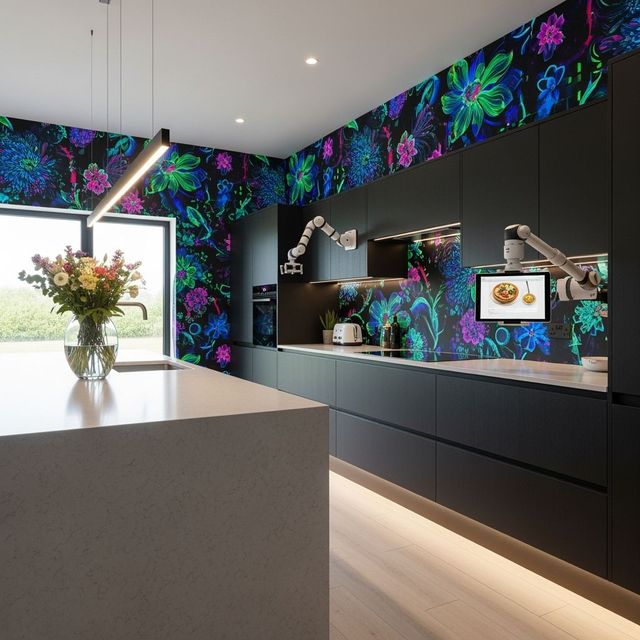 AI Kitchen Wallpaper Generator gallery