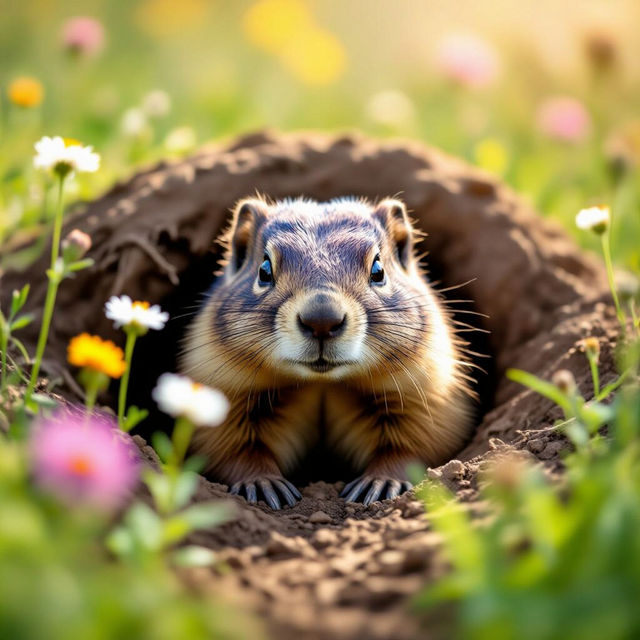 Pictures Of A Groundhog gallery