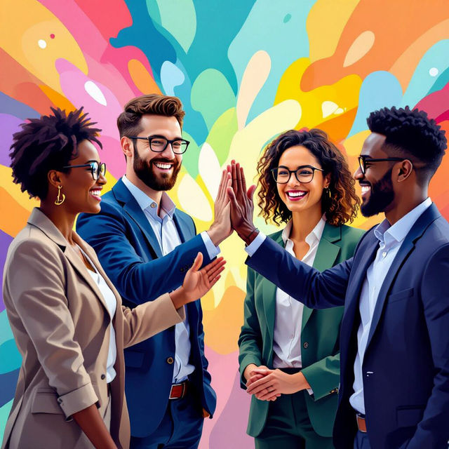 Great Job Team Images - Celebrate Success with AI gallery