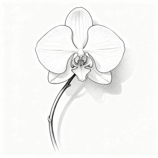 Easy Orchid Drawings - Made With AI gallery