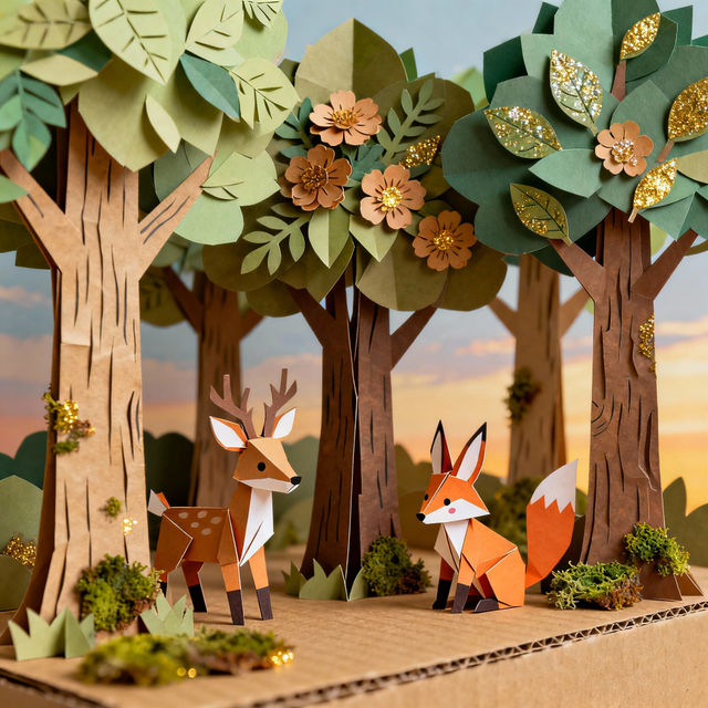 3D Paper Art - Create With AI gallery