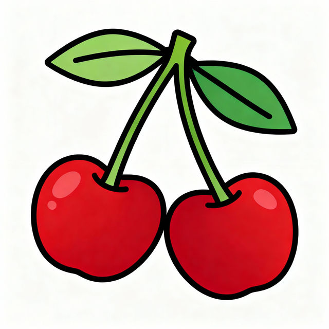 Easy Cherry Drawing gallery