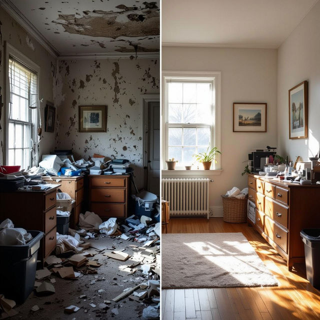 Before and After Cleaning Pictures - AI Generated gallery