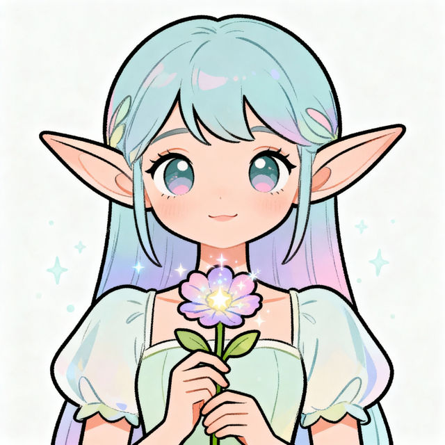 Elf Drawing Easy gallery