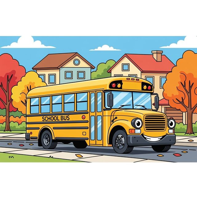AI School Bus Drawings Gallery gallery