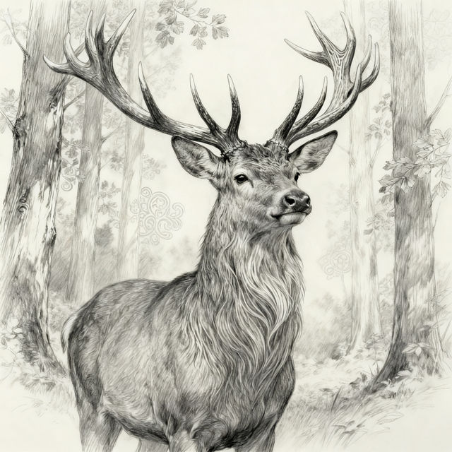 Deer Sketches - AI Generated Art gallery