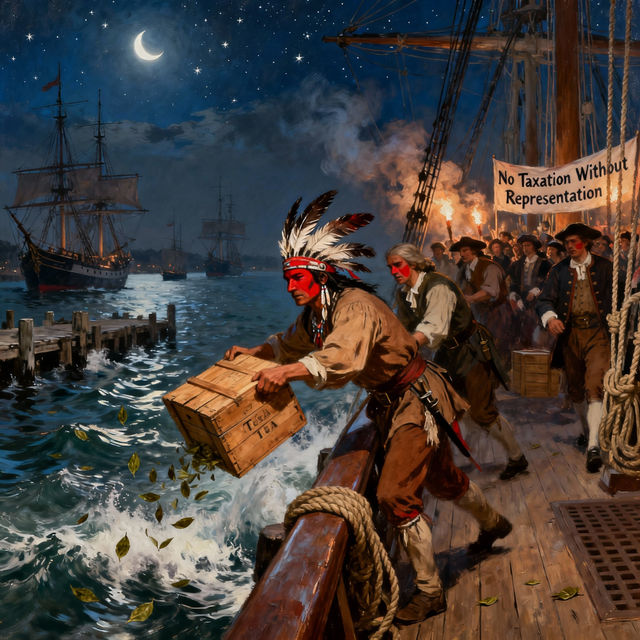 Drawing Tea Act of 1773 gallery