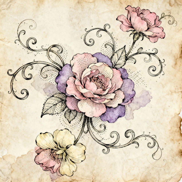 Floral Design Drawing gallery