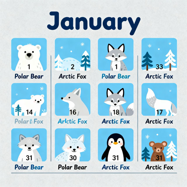 Calendar Drawings - AI Generated gallery