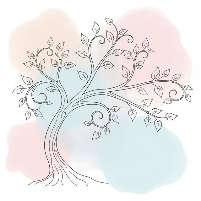 Easy Tree Drawing Made With AI gallery