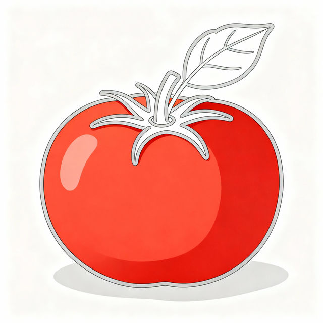 Tomato Drawing Easy gallery