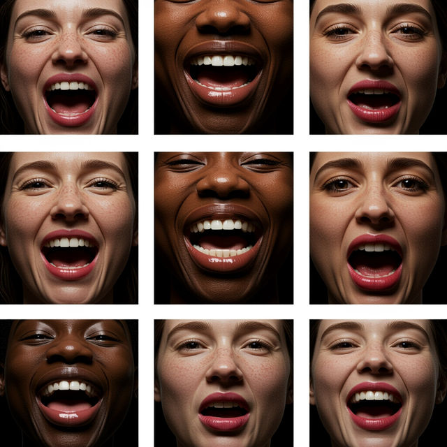 Mouths Drawing - AI Art gallery