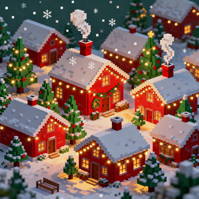 Pixel Art Christmas Images gallery