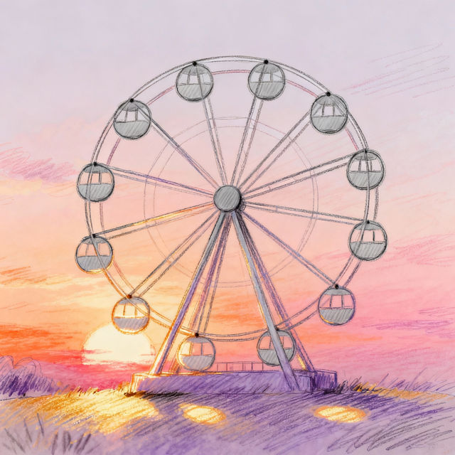 Ferris Wheel Drawings - AI Generated Art gallery