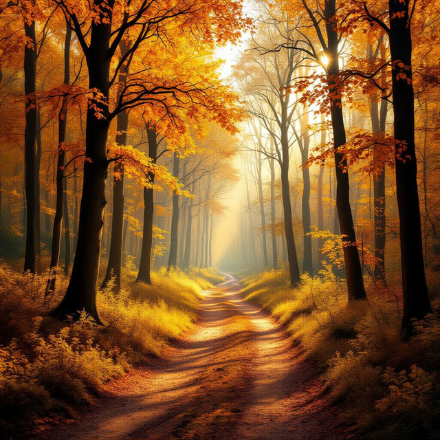 Autumn Forest Wallpapers - AI Generated gallery