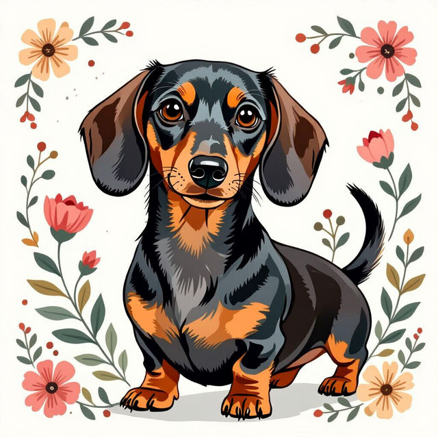 Dachshund Wall Art - AI Generated gallery