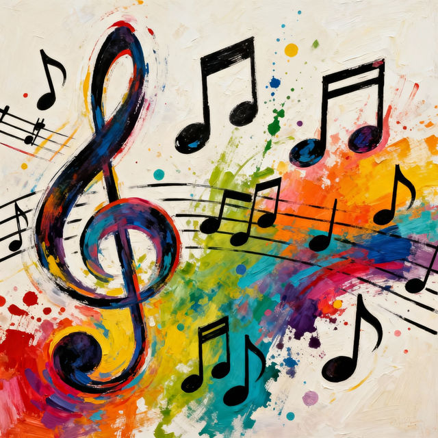 Music Symbol Drawings - AI Generated gallery