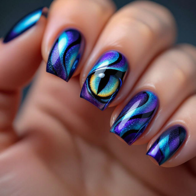 Cat Eye Nail Art gallery