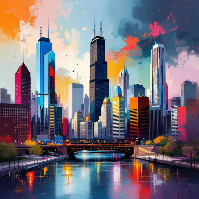 Modern Art Chicago - AI Generated gallery