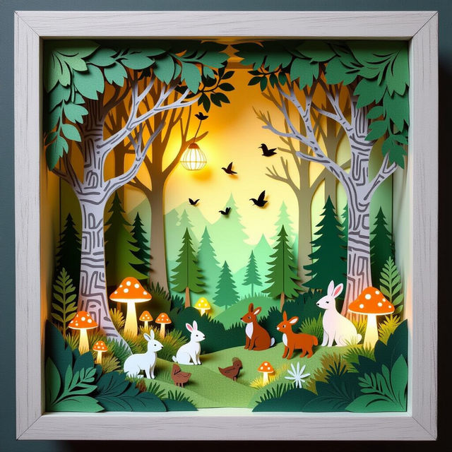 Shadow Box Art - Created with AI gallery