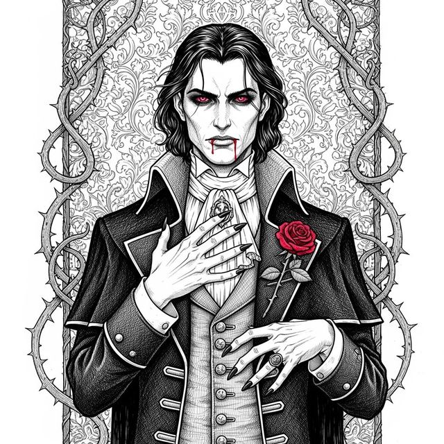 Explore Stunning Vampire Drawings Created with AI gallery