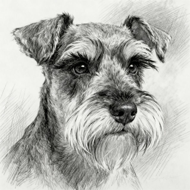 Schnauzer Drawings gallery