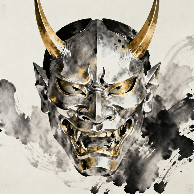 Samurai Mask Drawings gallery