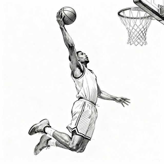 Easy Basketball Drawings gallery