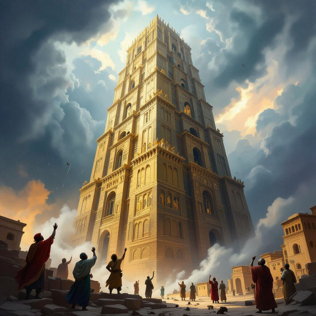 Tower of Babel Art - AI Generated gallery