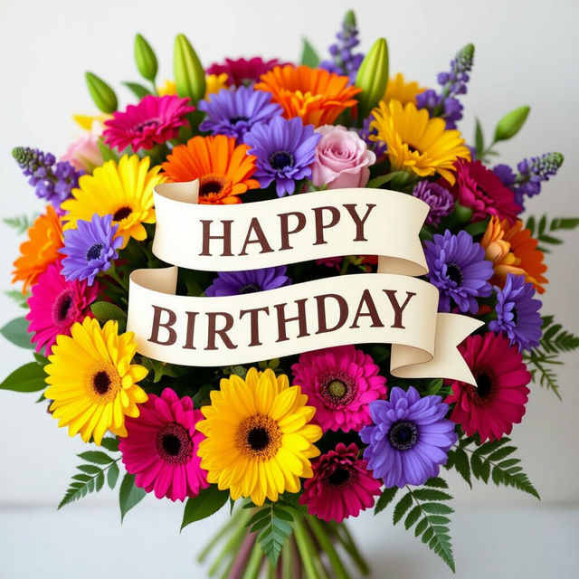 Happy Birthday Images With Flowers gallery