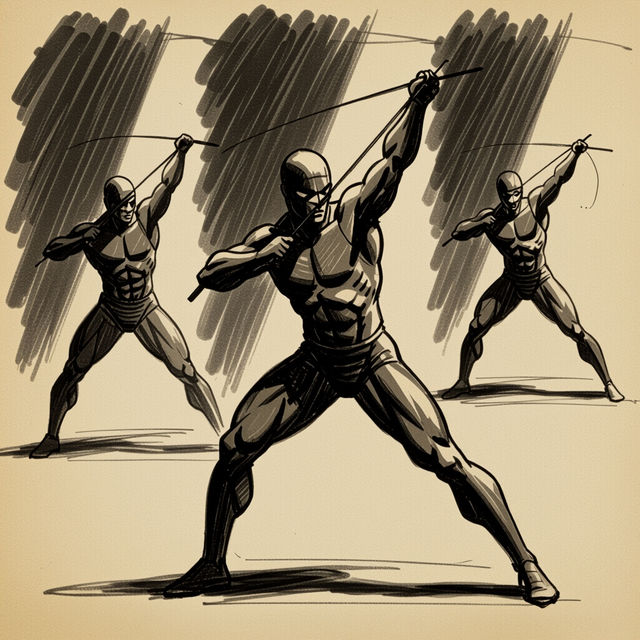 Pose Sketch Reference - AI Generated gallery