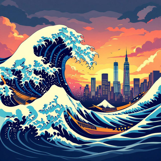 The Great Wave Off Kanagawa Wallpaper gallery