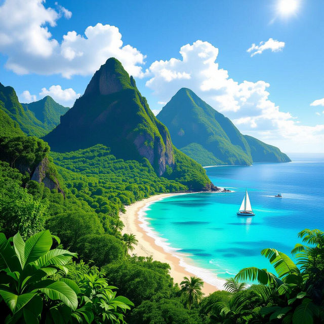 St Lucia Pictures - AI Generated gallery