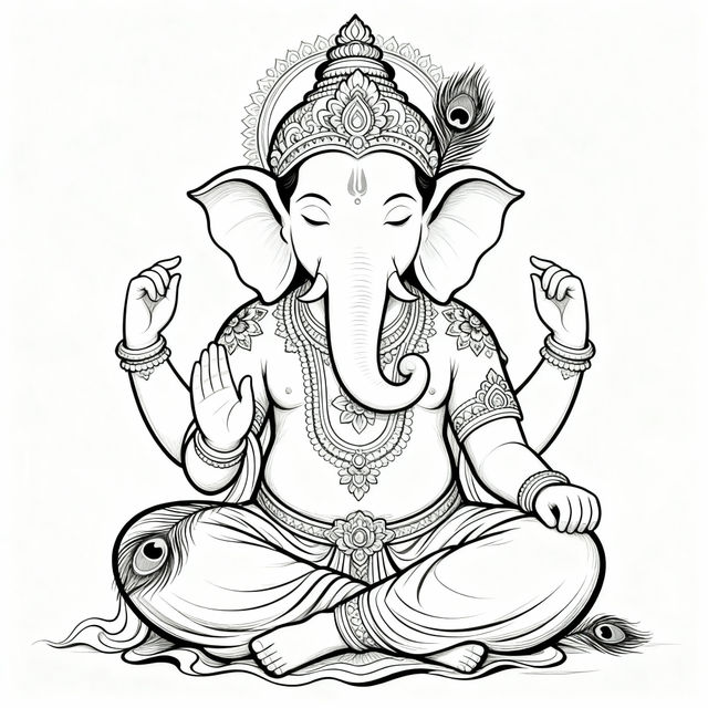 Ganesh Drawings - AI Generated Art gallery