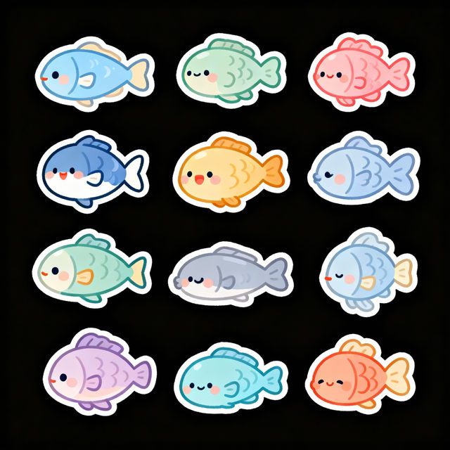 Cute Fish Drawings gallery