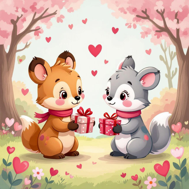 Cute Valentine Pictures - AI Generated gallery