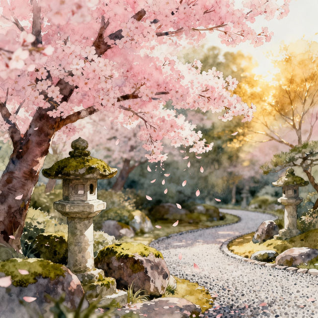 Cherry Blossom Trees Drawing gallery