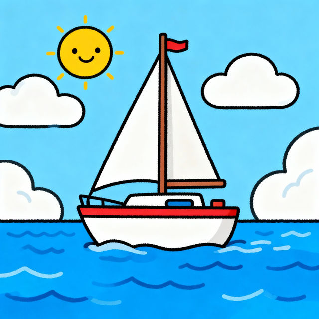 Cartoon Boat Drawings - Made With AI gallery