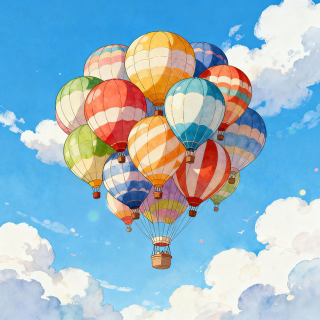 Balloons Drawing - AI Generated Art gallery