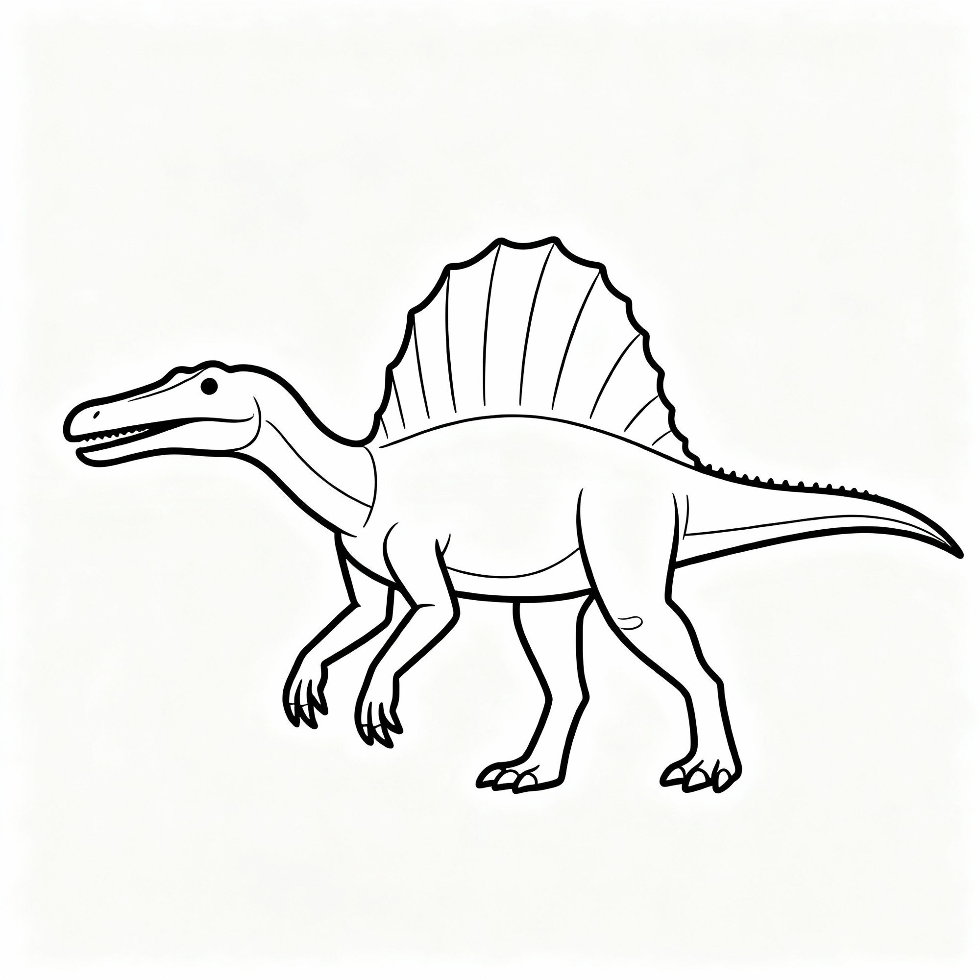 Easy Spinosaurus Drawing Tutorials & Art